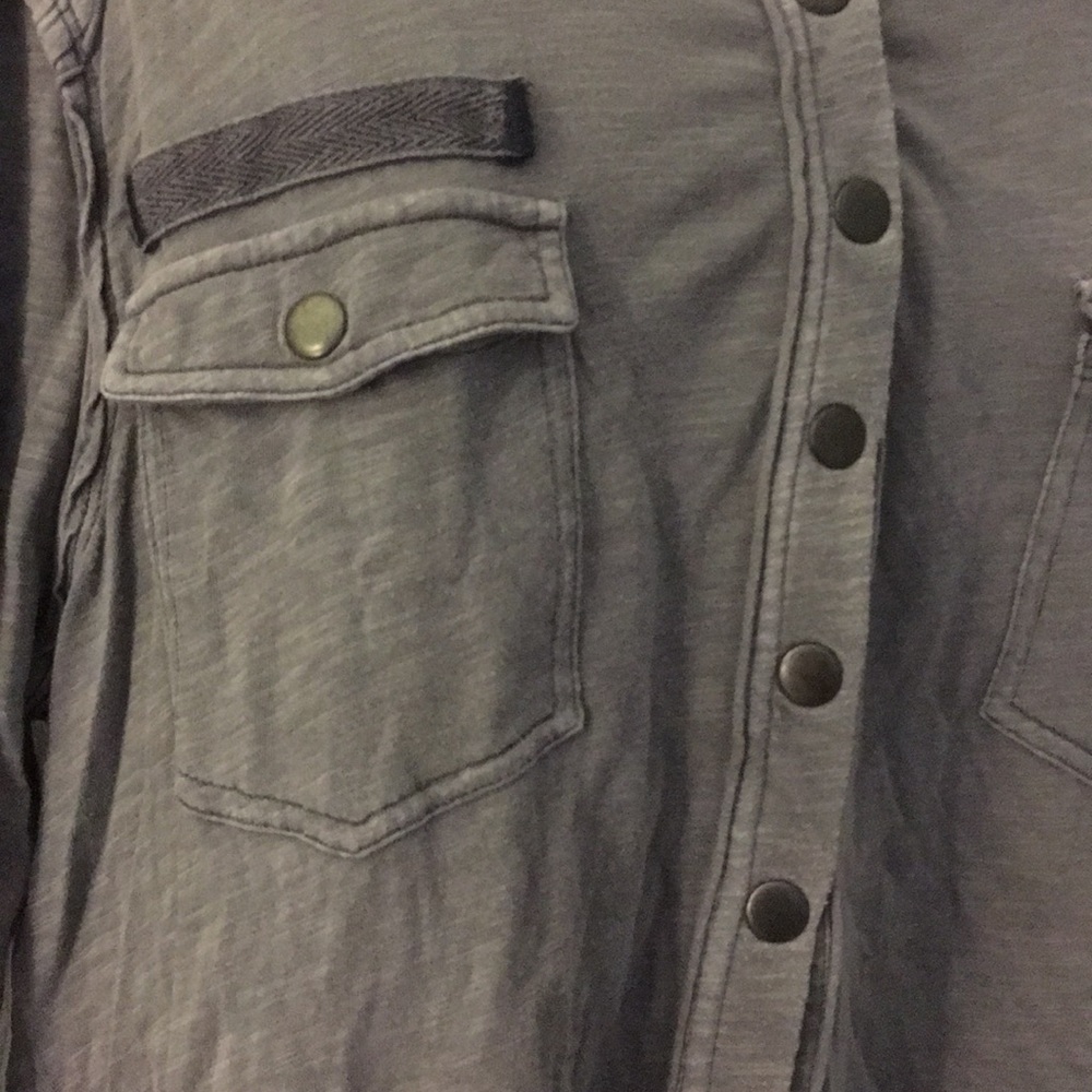 Free People relaxed button top.